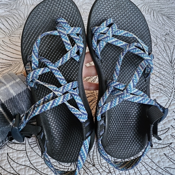 EUC Chaco Z Cloud X2 Pivot Navy Blue Comfy Strappy Sport Sandals 8 - Picture 3 of 15